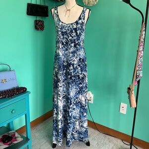 Emma & Michelle Sleeveless Long Floral Print maxi